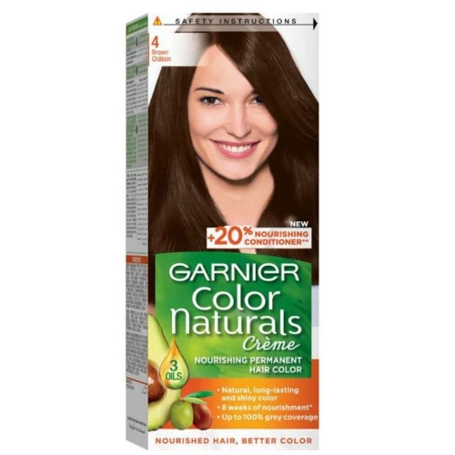 صبغة شعر جارنييه كولور ناتشرلز لون بنى رقم 4 - 1 عبوة