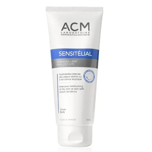 ايه سي ام، سينسيتيلال، كريم مرطب للجسم، لترطيب مكثف للبشرة الجافة - 200 مل