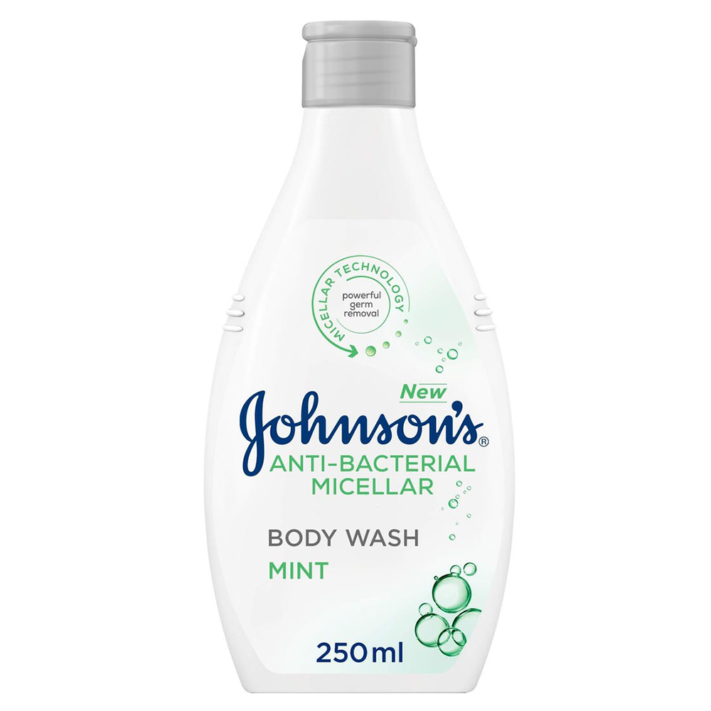 جونسون سائل استحمام ميسلار  مضاد للبكتيريا  بنكهة النعنع 250 مل