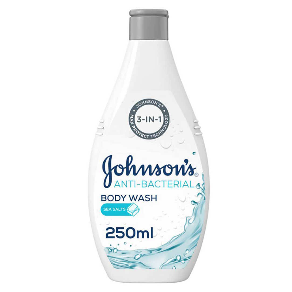 جونسون سائل استحمام المضاد للبكتيريا بملح البحر، 250مل