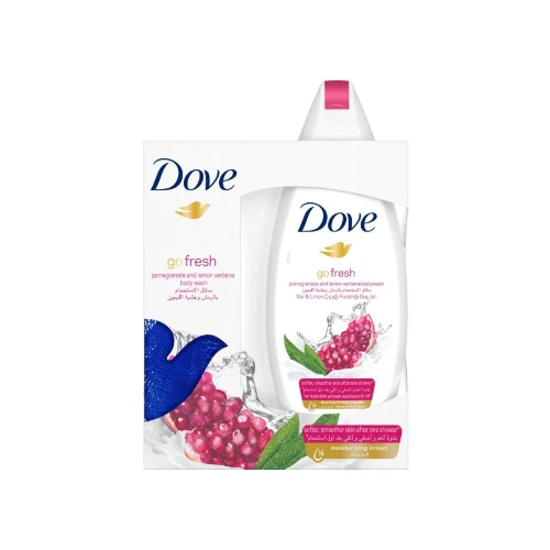 شاور جل دوف بالرمان وزهرة الليمون 250 مل مع ليفة