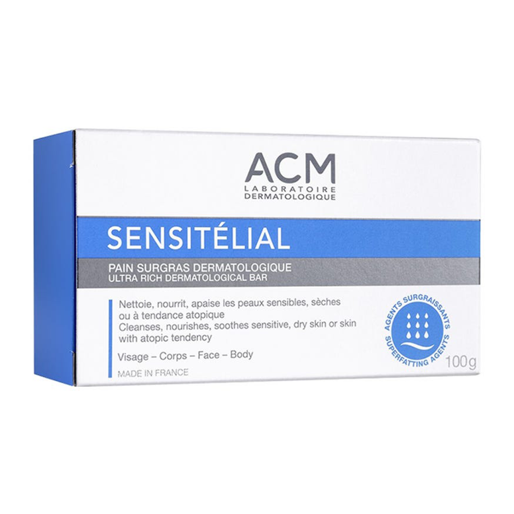 اي سي ام، سينسيتيلال، قالب صابون مرطب، يغذي البشرة الجافة والحساسة - 100 جم