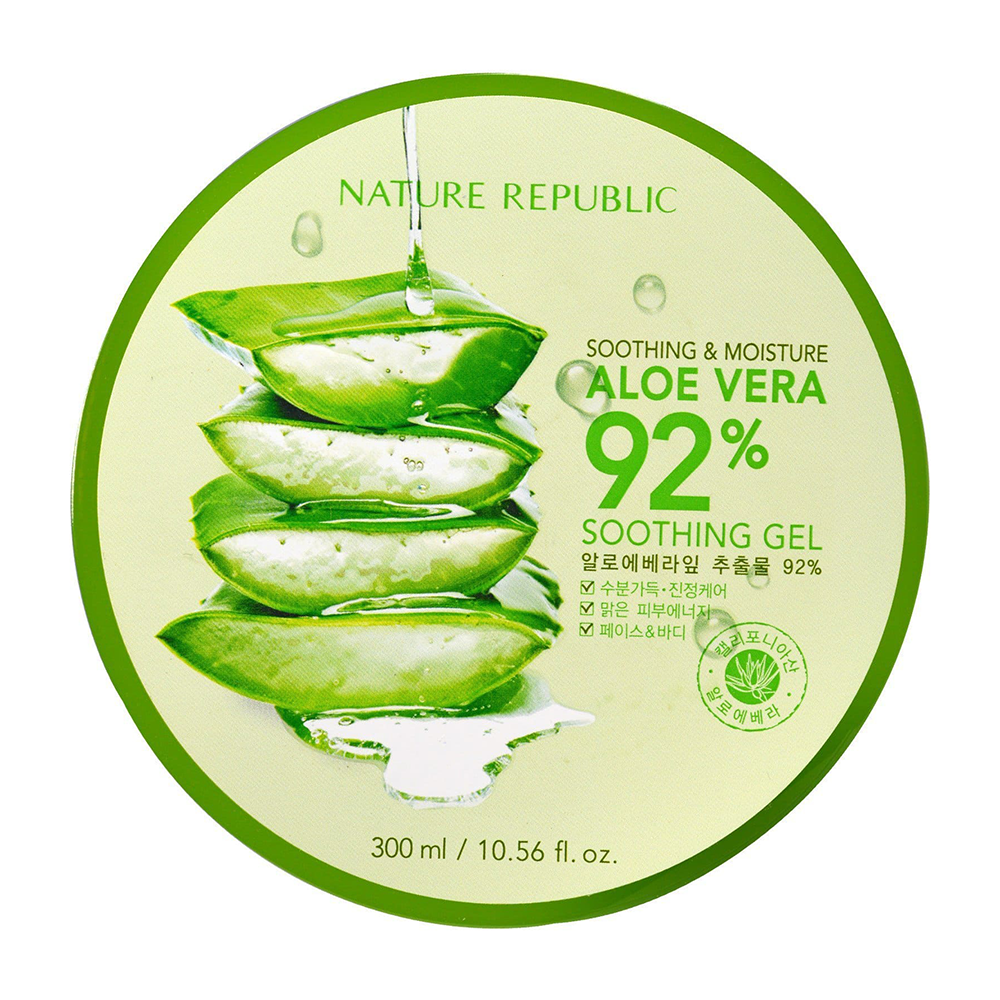 جل الصبار الكوري مرطب وملطف للجسم  92% 300مل