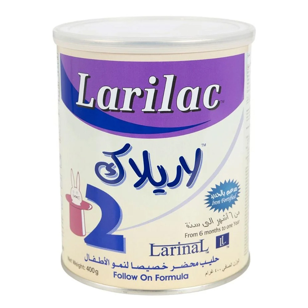 لاريلاك (2) حليب الأطفال بالفانيليا 400 جم