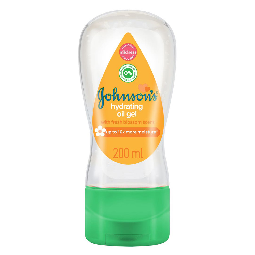 جل زيت جونسون للأطفال، مرطّب ومزوّد برائحة الأزهار 200 مل