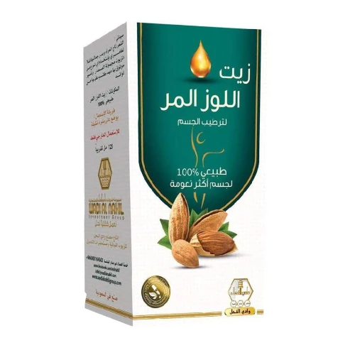 زيت اللوز المر لترطيب الجسم وادي النحل 125 مل