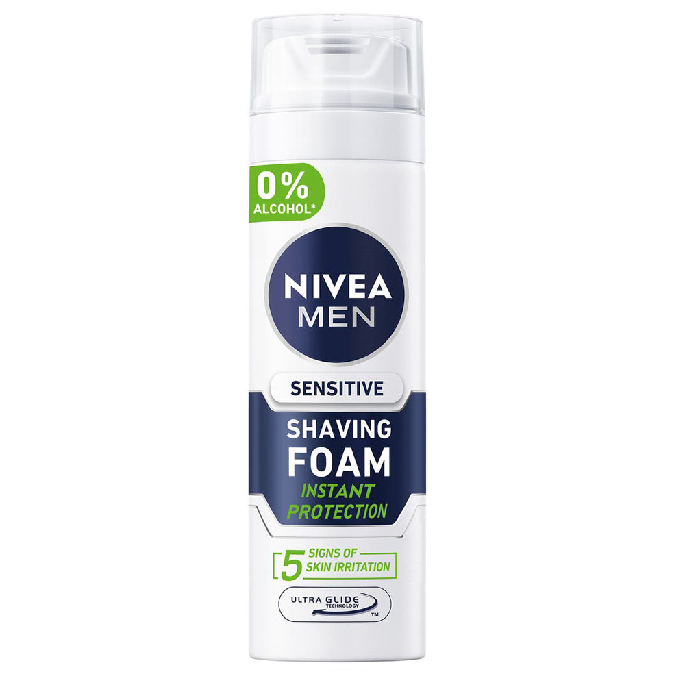 رغوة الحلاقة للبشره الحساسه لحلاقة عميقة وناعمة من نيفيا - 200 مل