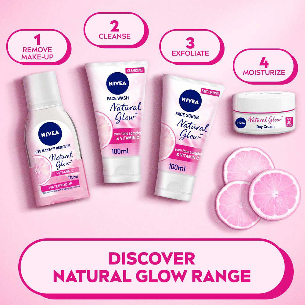 نيفيا غسول الوجه للتفتيح الطبيعي بالفيتامين سي و إي - 100 مل