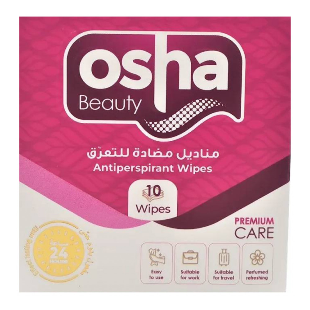 اوشا بيوتي مناديل مضادة للتعرق للنساء 10 مناديل