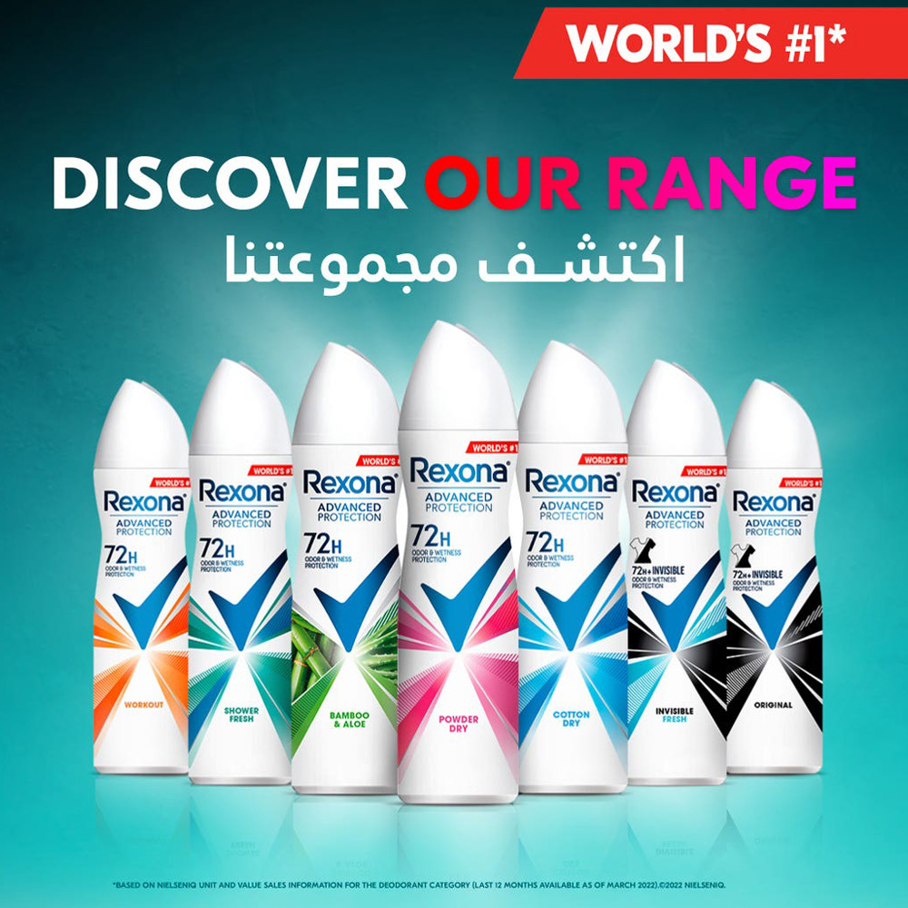 ريكسونا مزيل العرق مضاد للتعرق قطن دراي للسيدات، 150 مل