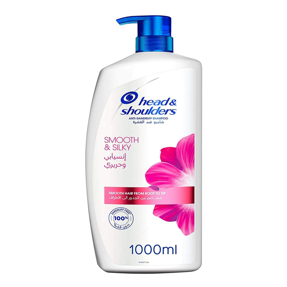 شامبو هيد اند شولدرز ضد القشرة انسيابي وحريري - 1000 مل