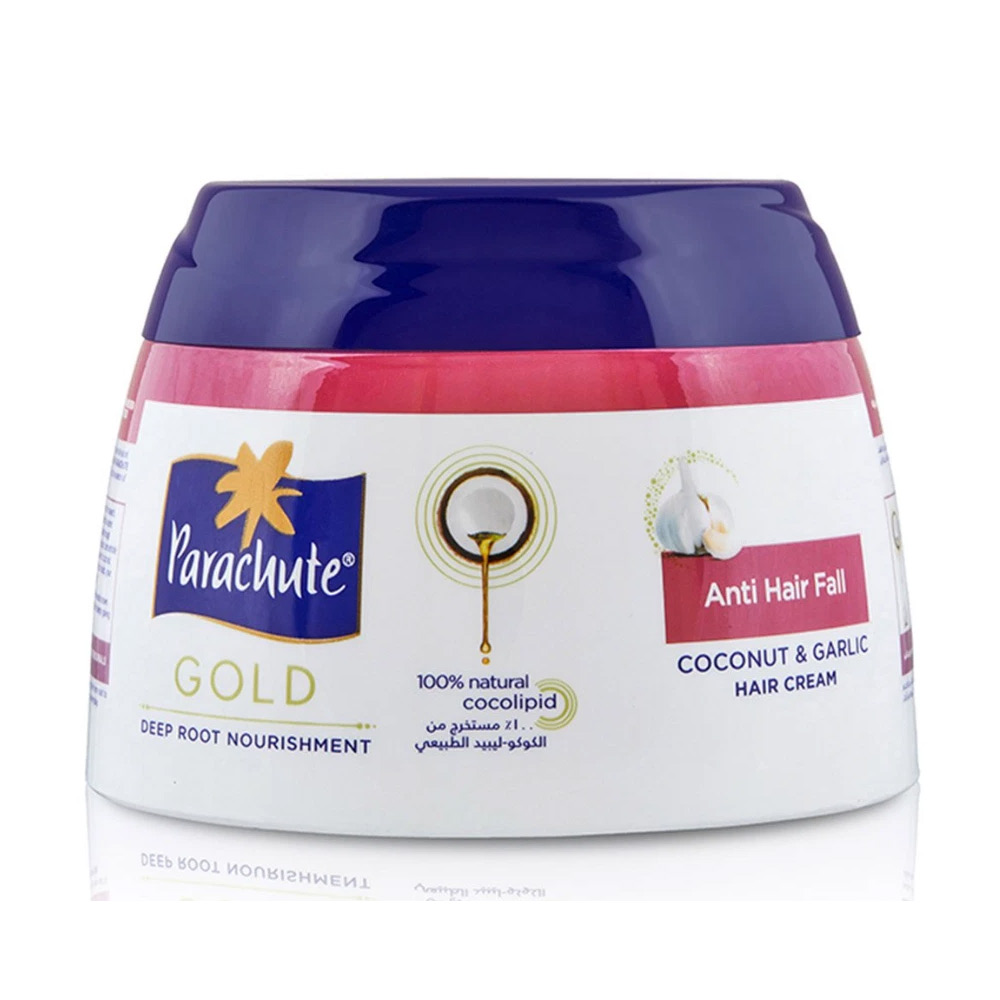 باراشوت جولد كريم ضد تساقط الشعر بجوز الهند والثوم - 140 مل