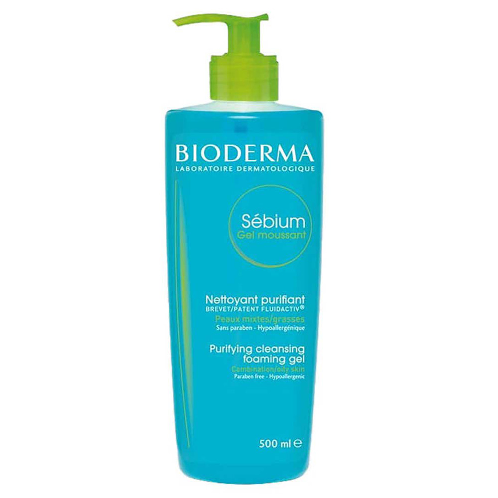 بيوديرما سيبيوم غسول جل رغوي للبشرة الدهنية والمختلطة 500 مل