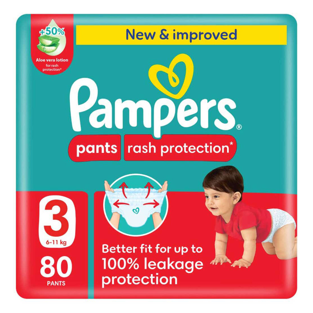 بامبرز حفاضات كـلوت بيبي دراي مقاس (3) 80 حفاضة