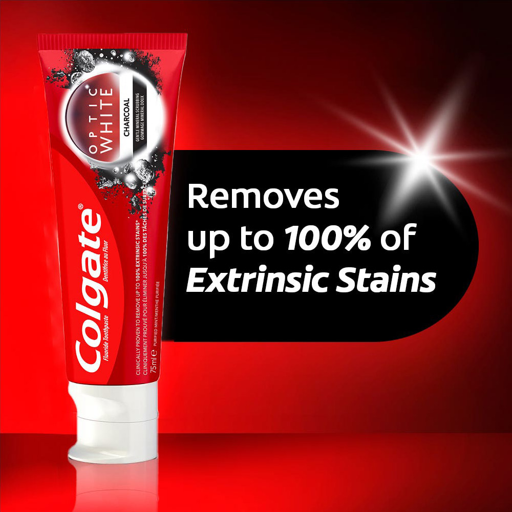 كولجيت معجون أسنان اوبتك وايت الفحم - 75 مل