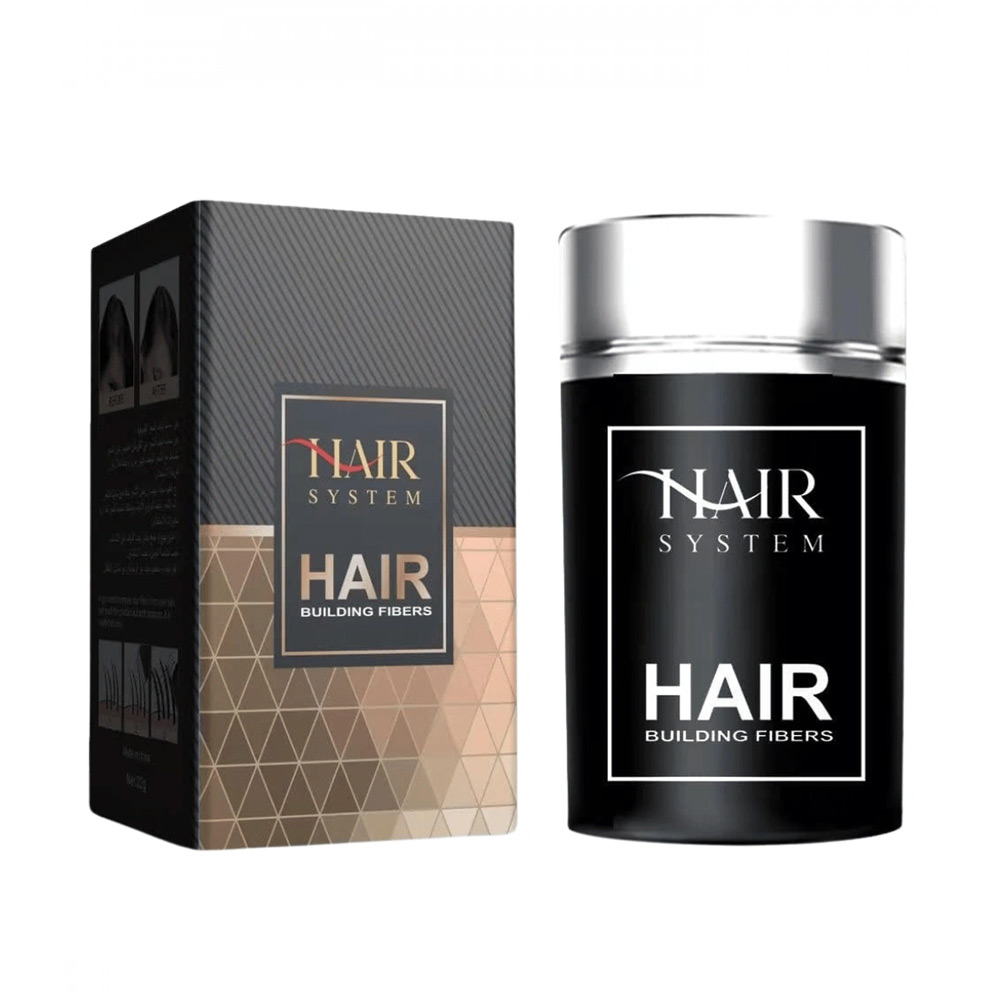 بودرة بناء الشعرمن هير سيستيم - اسود