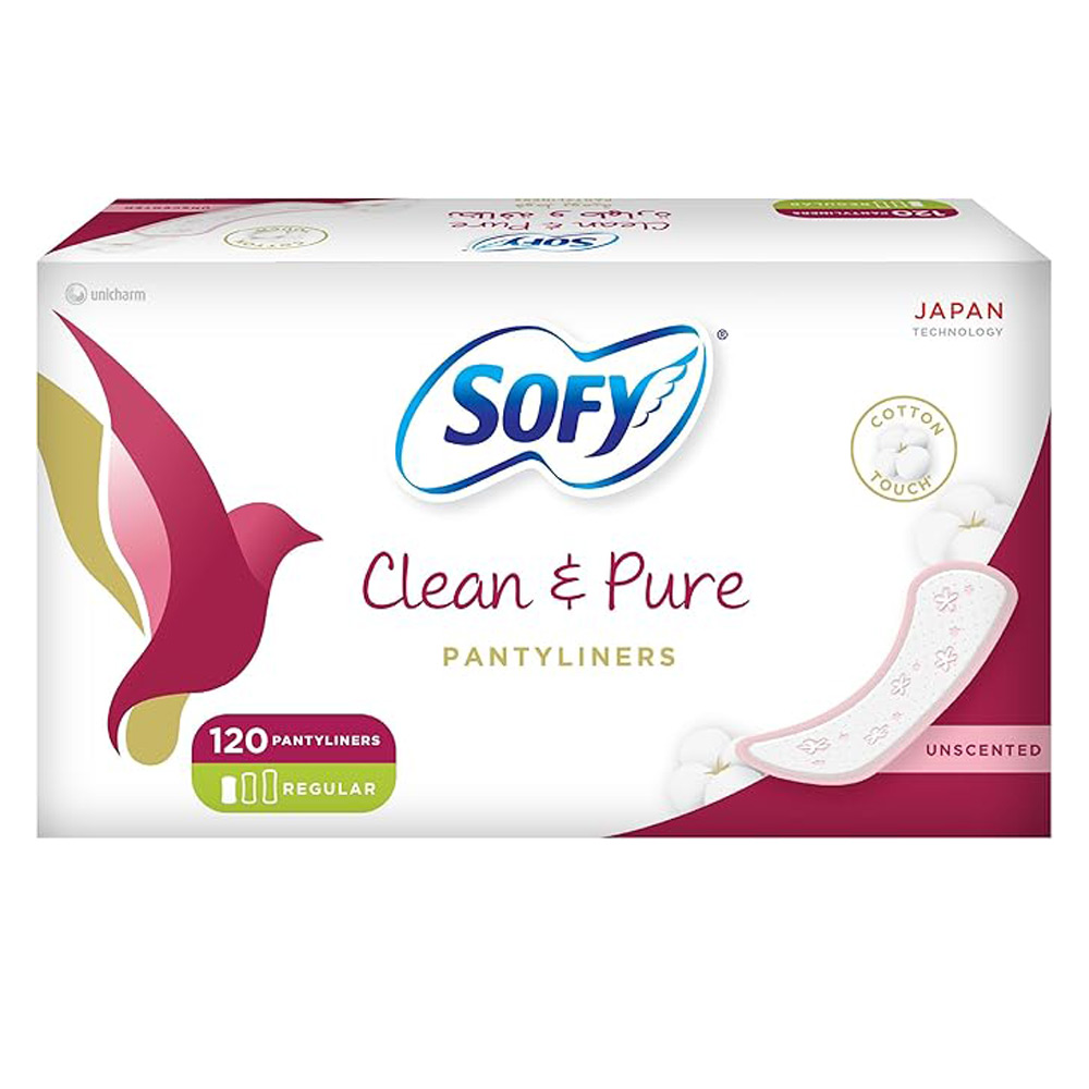 سوفى بانتي لاينر فوط نسائية يومية نقي ونظيف غير معطرة - 120 قطعة