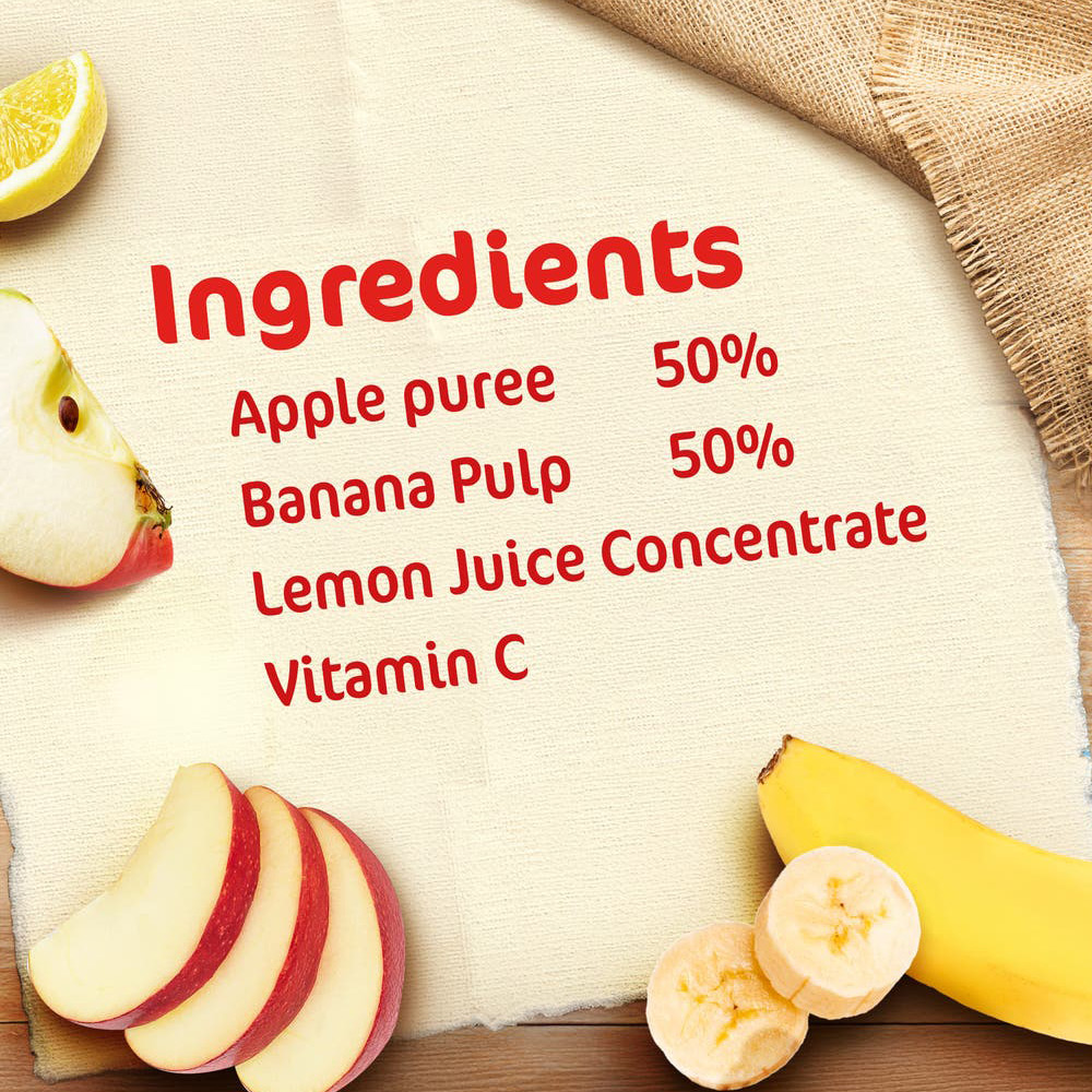 سيريلاك مهروس فواكه موز وتفاح، للأطفال من عمر 6+ أشهر - 90 جم