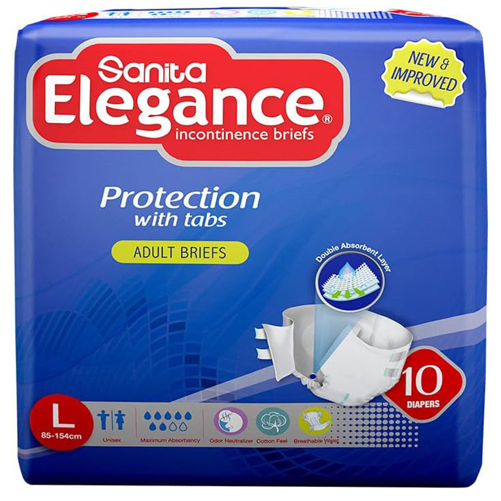 حفاضات كبار السن سانيتا اليغنس مقاس (L) 10 قطعة