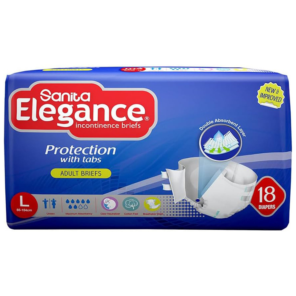 حفاضات كبار السن سانيتا اليغنس مقاس (L) 18 قطعة