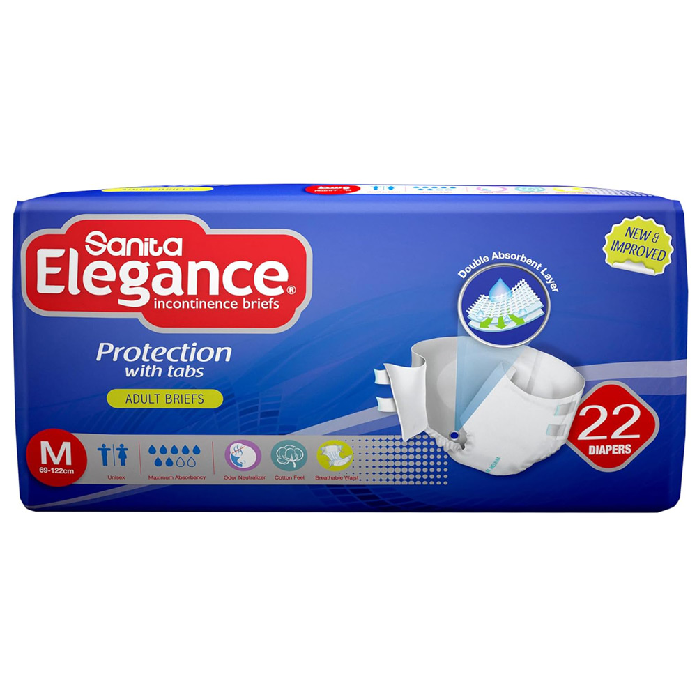 حفاضات كبار السن سانيتا اليغنس مقاس (M) 22 قطعة