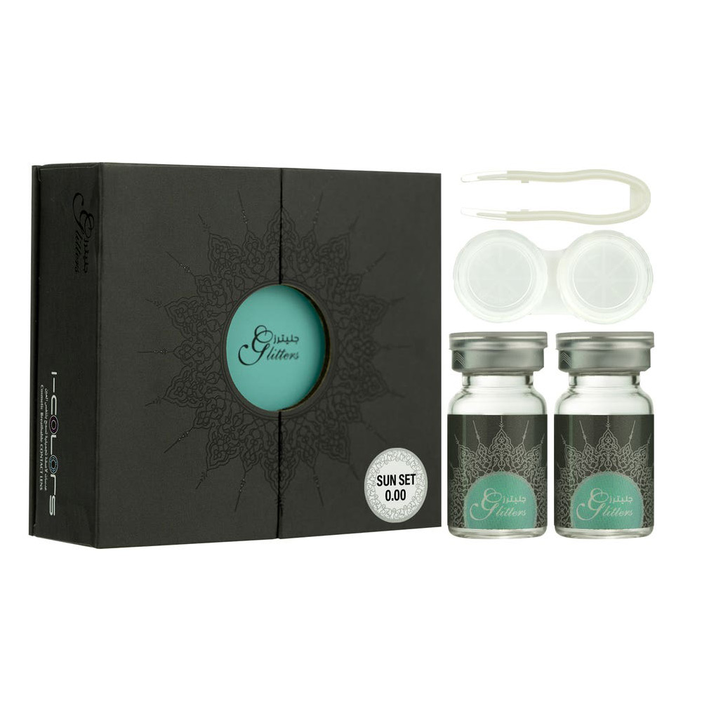 اي كلرز جليترز عدسات لاصقة ( لون البندق) - afvb 320