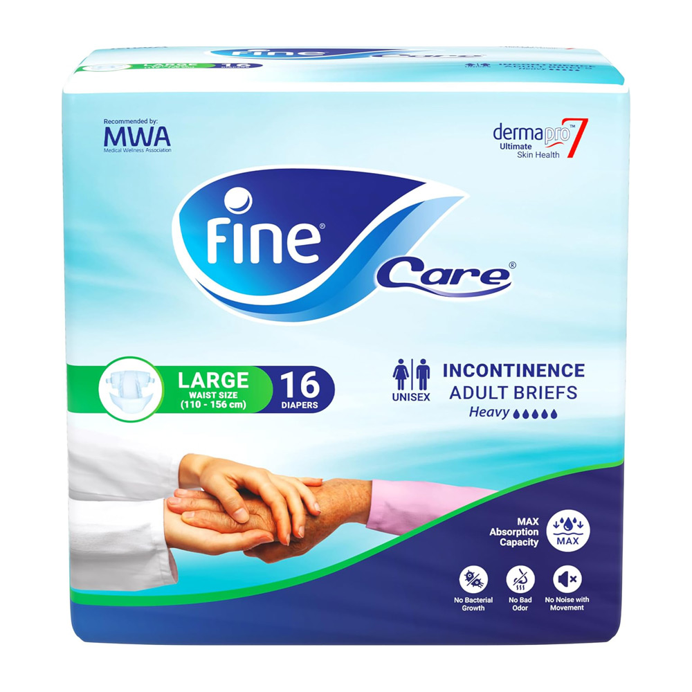 حفاضات كبار السن فاين كير مقاس L عادي - 16حفاضة