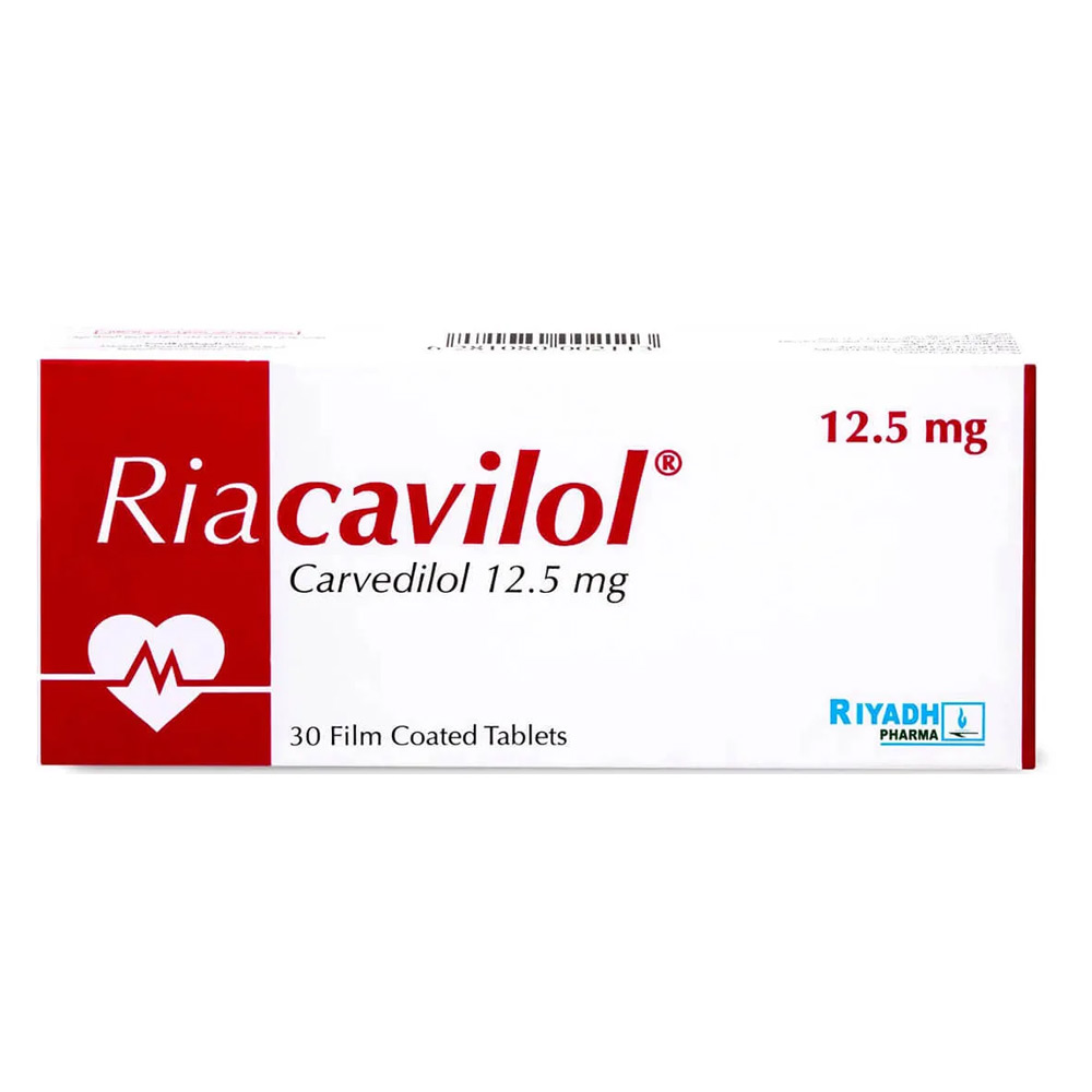 رياكافيلول 12.5 مجم - 30 قرص