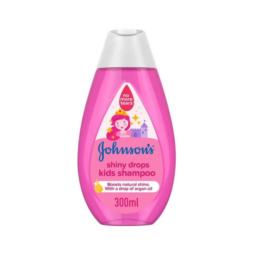 شامبو جونسون للأطفال القطرات اللامعة للصغار للشعر الطويل والمموج - 300 مل