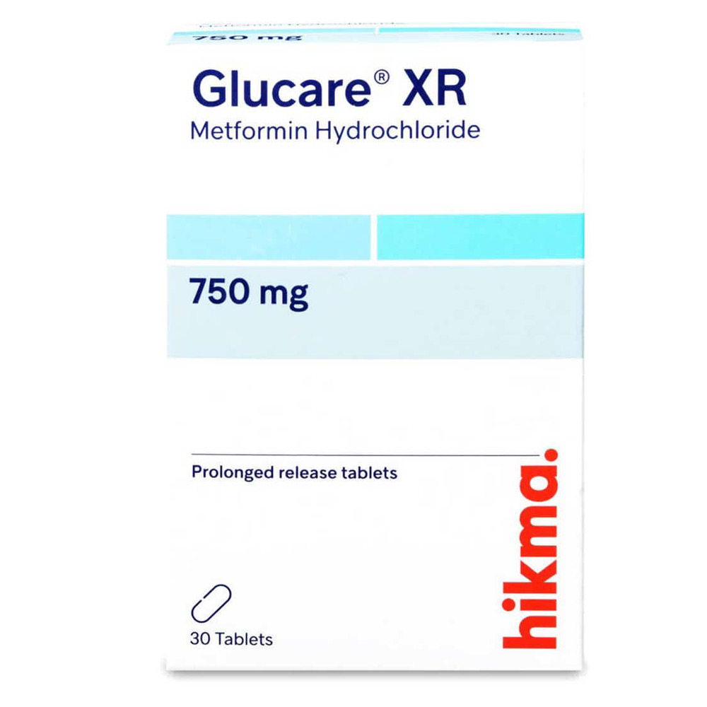 جلوكير اكس ار 750 مجم 30 قرص
