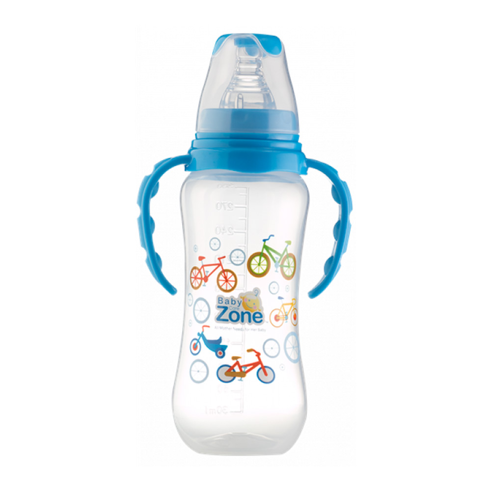 رضاعة يدين بعلبة من بيبي زون 300مل - 8529