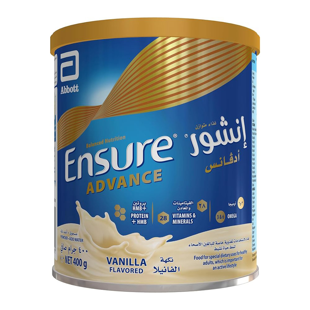 إنشور نوتريفيجور بودرة بنكهة الفانيلا للكبار - 400 جم