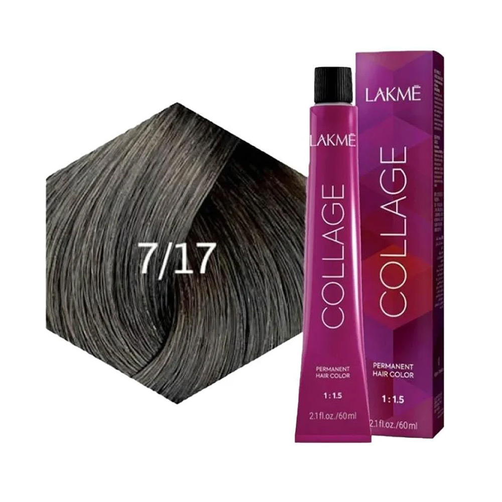 لاكمي كولاج صبغة شعر 7/17 -  اشقر رمادي فاتح وسط
