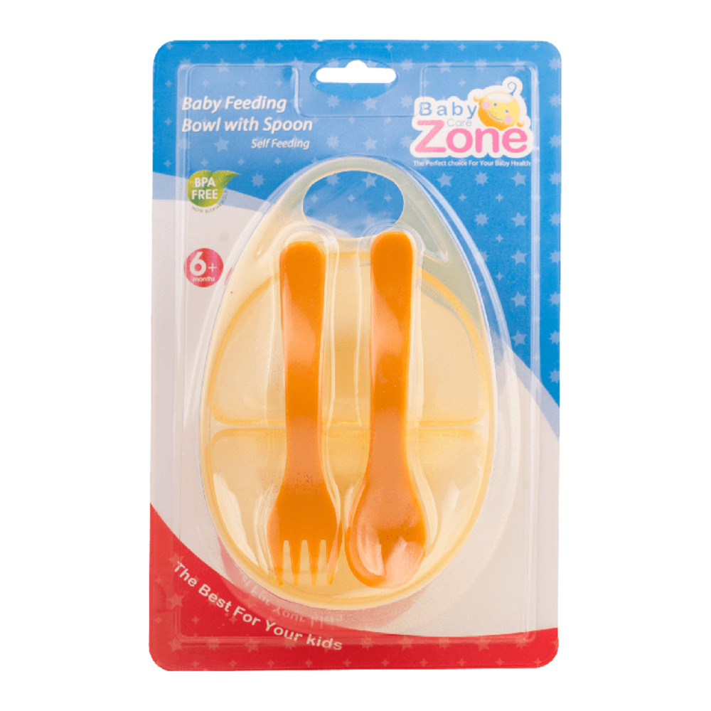بيبي زون ملعقة وشوكة أطفال - 8442