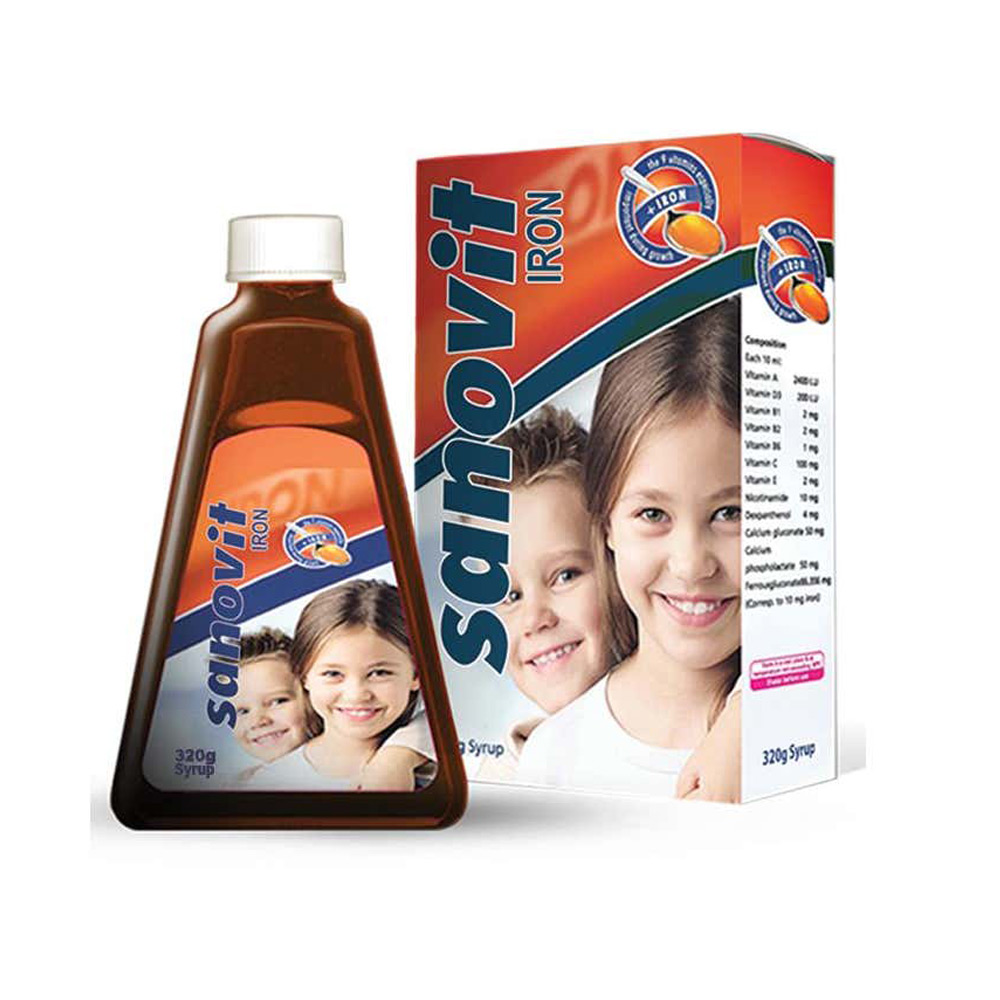 سانوفيت بالحديد شراب متعددة الفيتامينات والمعادن – 320 مل