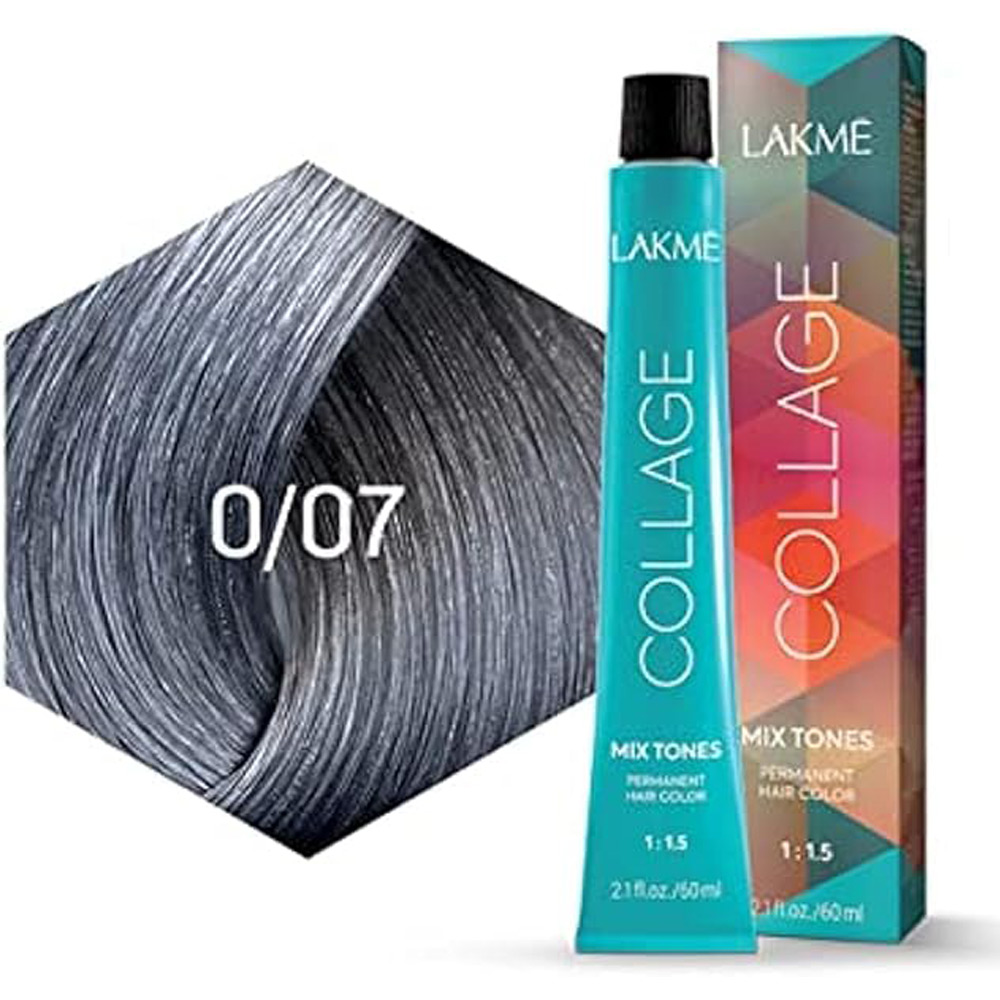 صبغة كولاج ميكس تون لتلوين الشعر من لاكمي 0/07 فضي - 60 مل