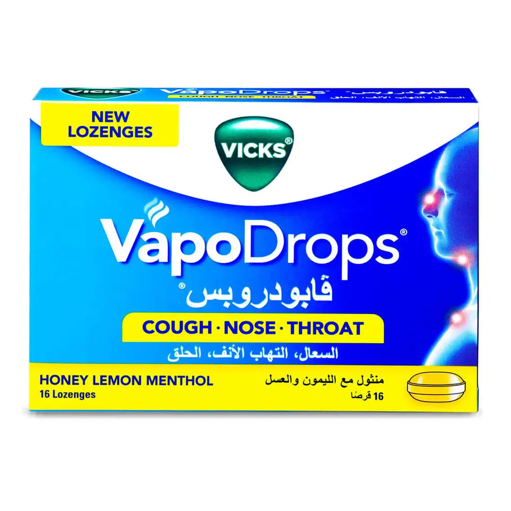 فيكس فابودربس منثول مع الليمون والعسل 16 قرص