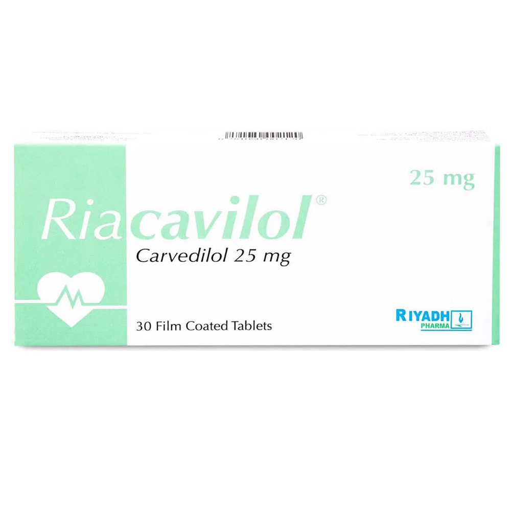 رياكافيلول 25 مجم 30 قرص