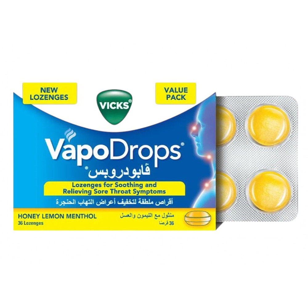 فيكس فابودربس منثول مع الليمون والعسل 36 قرص