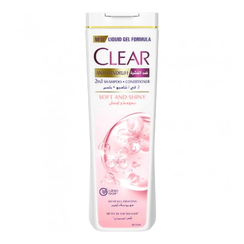 شامبو كلير  للمرأة لشعر ناعم و لامع ضد تساقط الشعر 2 في 1 - 400 مل