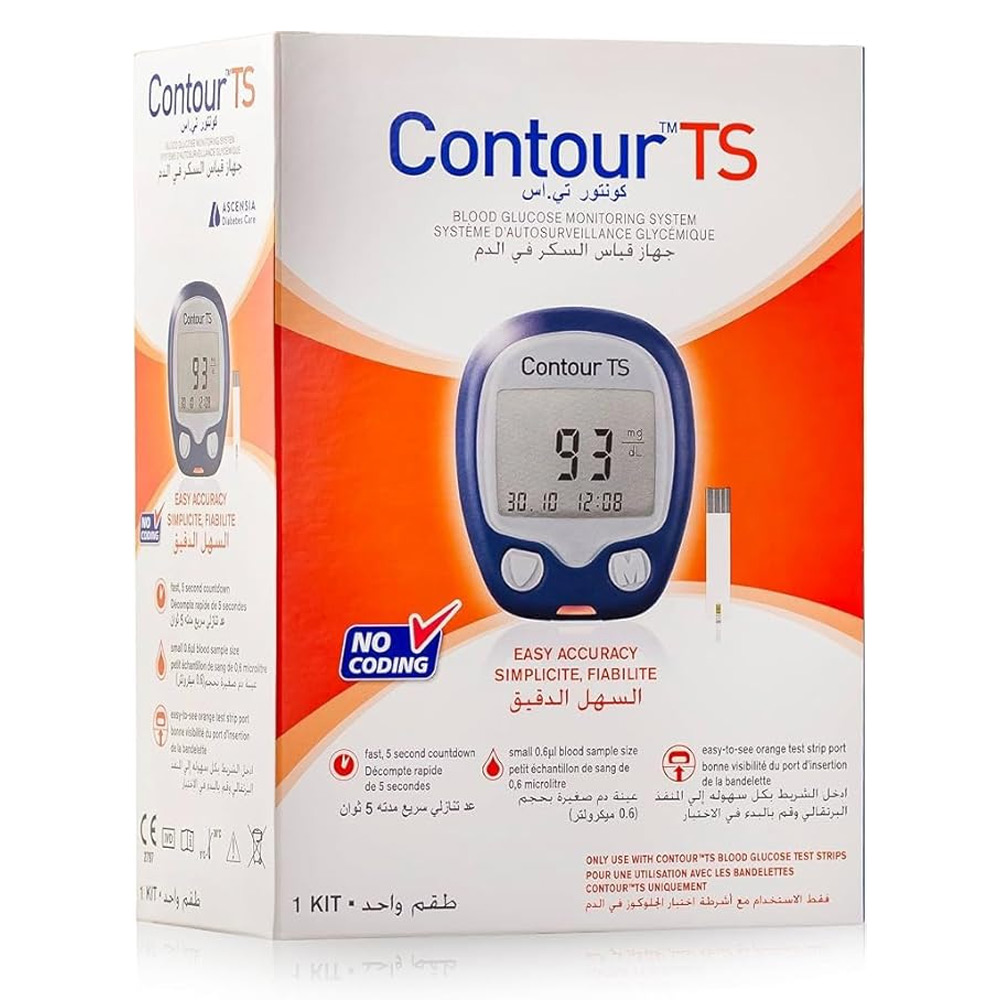 أسينسيا كونتور تي اس شرائط قياس السكر - 50 قطعة