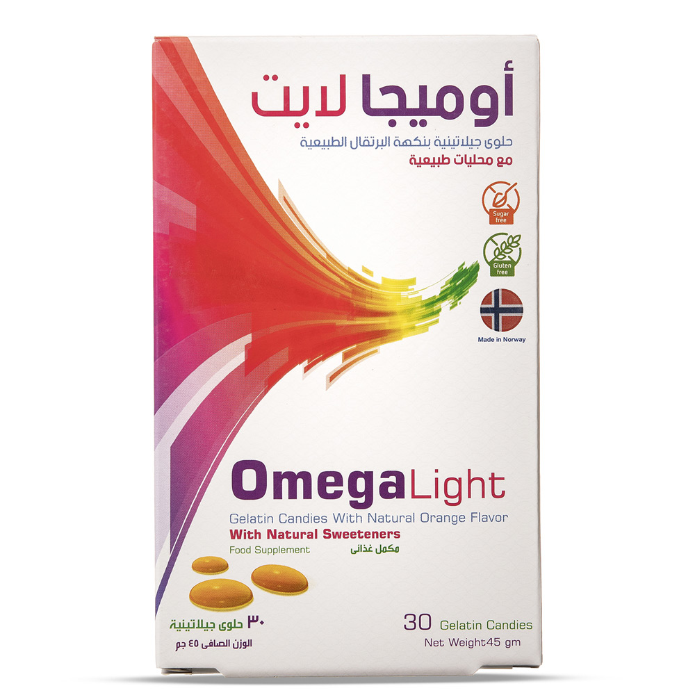 أوميجا لايت 30 حلوى جيلاتينية