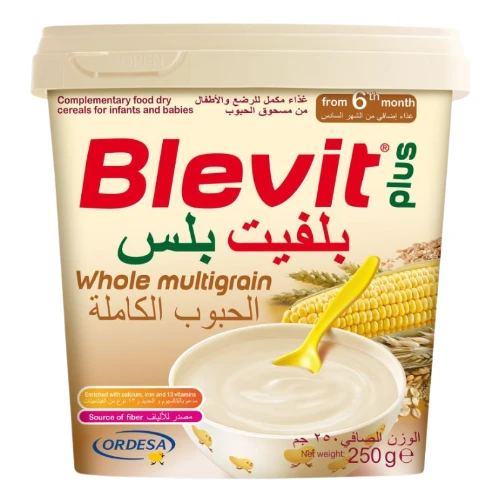 حبوب مغذية للأطفال بليفيت بلس الحبوب الكاملة - 250 جم