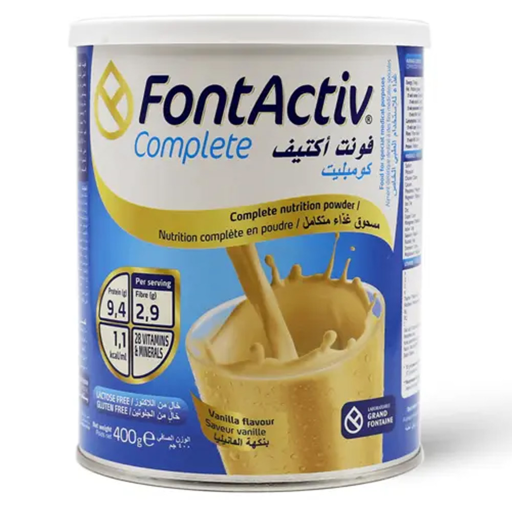 فونت أكتف كومبليت مسحوق بنكهة الفانيليا 400 جم