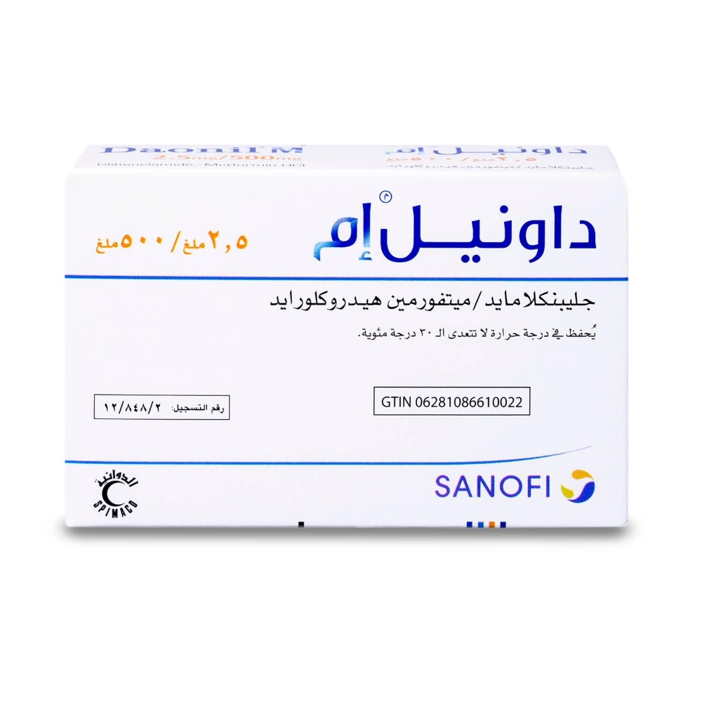 Daonil M 500/2.5mg Tab