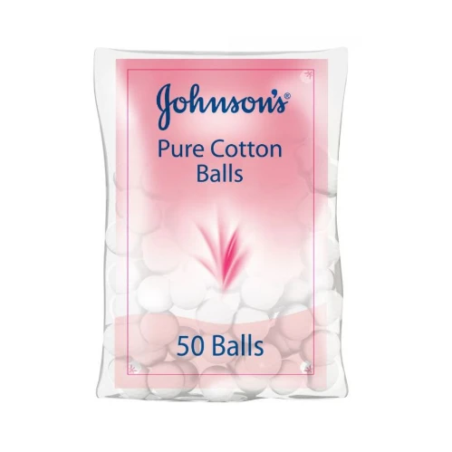 جونسون بيبي، الكرات القطنية الطبيعية - 50 قطعة