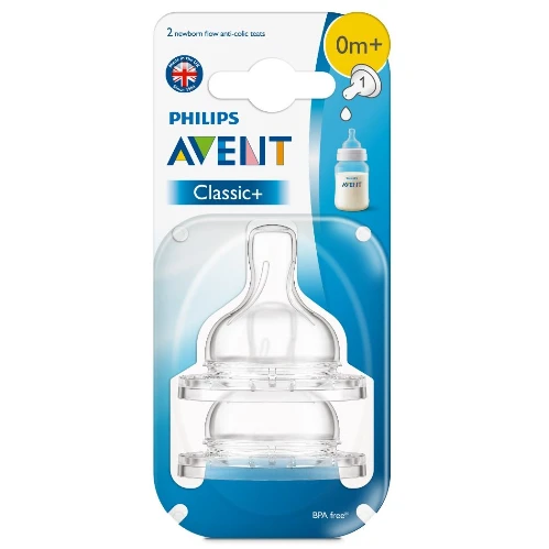 حلمة رضاعة فتحة واحدة من فيليبس افنت كلاسيك منذ الولادة - 2 قطعة - 631