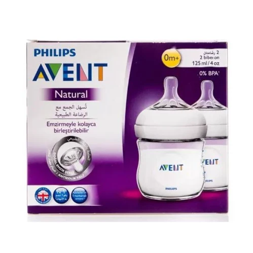 رضاعة للأطفال من فيليبس افينت ناتشورال من عمر بعد الولادة 125مل – 2 قطعة690