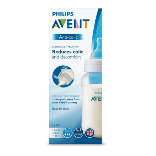 رضاعة للأطفال فيليبس افنت كلاسيك من عمر 3 اشهر - 330 مل - 816/61