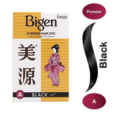 بيجن مسحوق صبغ الشعر باللون الأسود - 1 عبوة